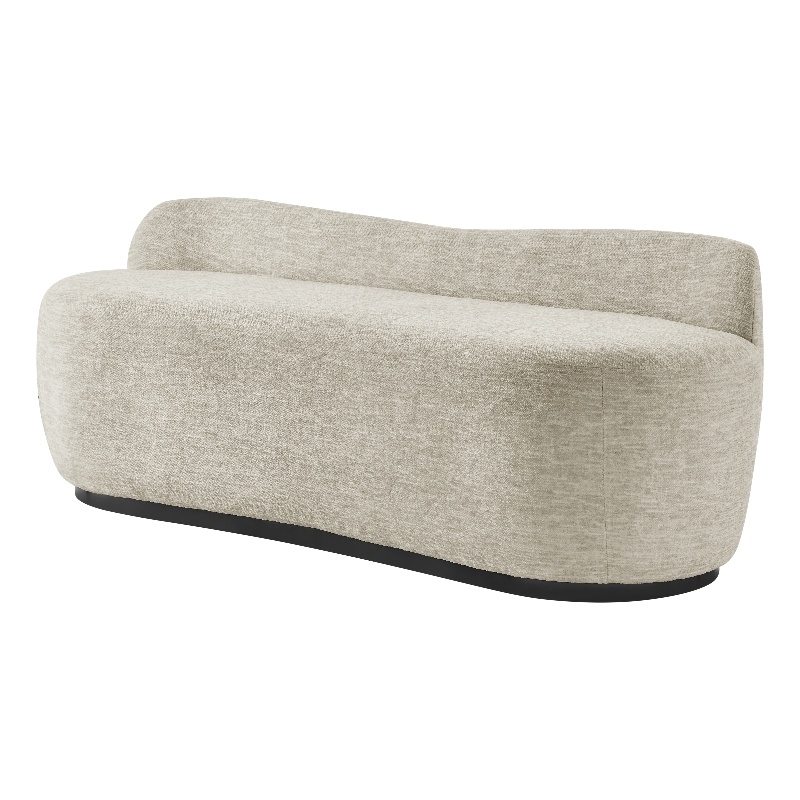 NPD Furniture Mandy Fabric Bench in Pasadena Beige