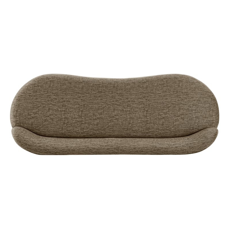 NPD Furniture Mandy Fabric Bench in Pasadena Taupe