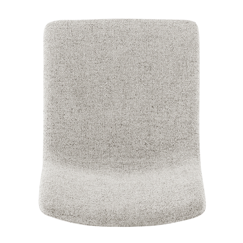 NPD Furniture Bruce Fabric Dining Side Chair in Pebbled Cream (Set of 2)
