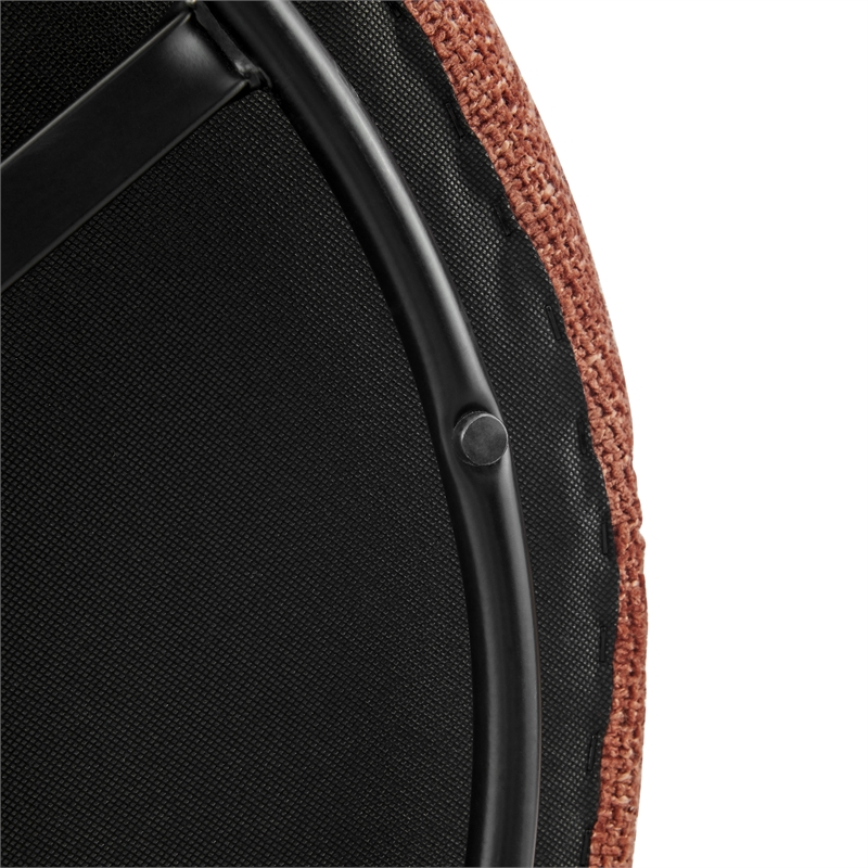 NPD Furniture Jazzlyn Fabric Swivel Accent Chair in Grenada Terracotta
