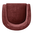 NPD Furniture Matteo Velvet Accent Arm Chair in Dainty Maroon