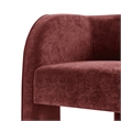 NPD Furniture Matteo Velvet Accent Arm Chair in Dainty Maroon