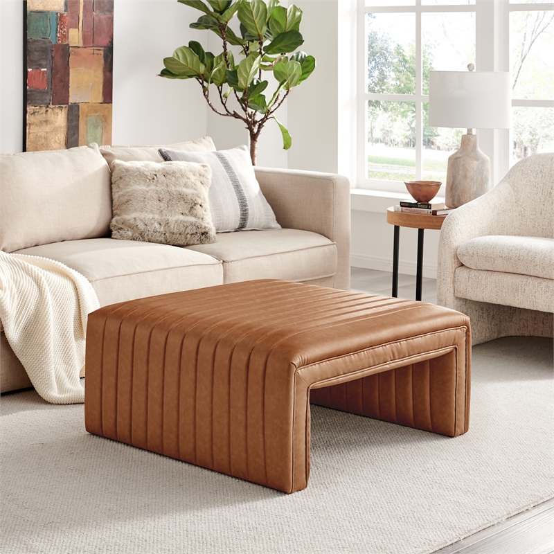 NPD Furniture Atkinson PU Coffee Table in Vintage Cider