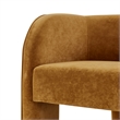 NPD Furniture Matteo Velvet Accent Arm Chair in Dainty Caramel