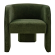 NPD Furniture Matteo Velvet Accent Arm Chair in Dainty Green