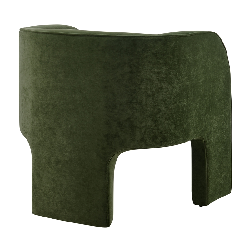 NPD Furniture Matteo Velvet Accent Arm Chair in Dainty Green