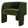 NPD Furniture Matteo Velvet Accent Arm Chair in Dainty Green