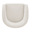NPD Furniture Matteo Velvet Accent Arm Chair in Dainty Cream