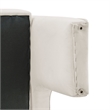 NPD Furniture Matteo Velvet Accent Arm Chair in Dainty Cream