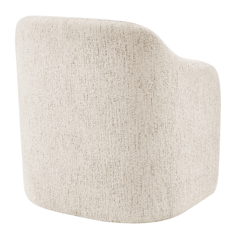 NPD Furniture Zella Fabric  Accent Arm Chair in Concord Cream