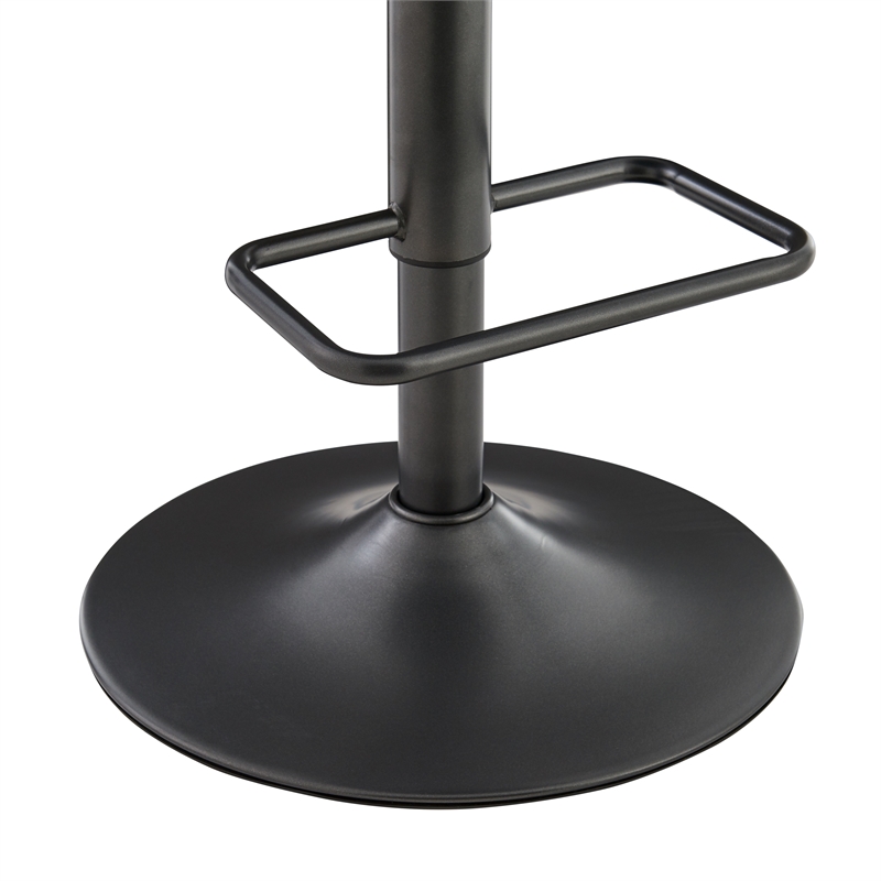 NPD Furniture Bruce PU Gaslift Bar Stool in Toasted Dark Brown (Set of 2)