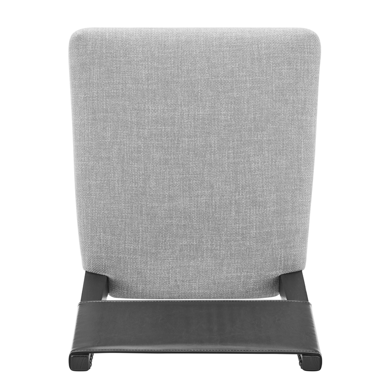 NPD Furniture Kylo PU/Fabric Counter Stool in Borneo Black/Meridien Gray