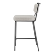 NPD Furniture Zander Fabric Counter Stool in Pebbled Cream (Set of 4)