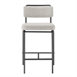 NPD Furniture Zander Fabric Counter Stool in Pebbled Cream (Set of 4)
