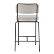 NPD Furniture Zander Fabric Counter Stool in Pebbled Cream (Set of 4)