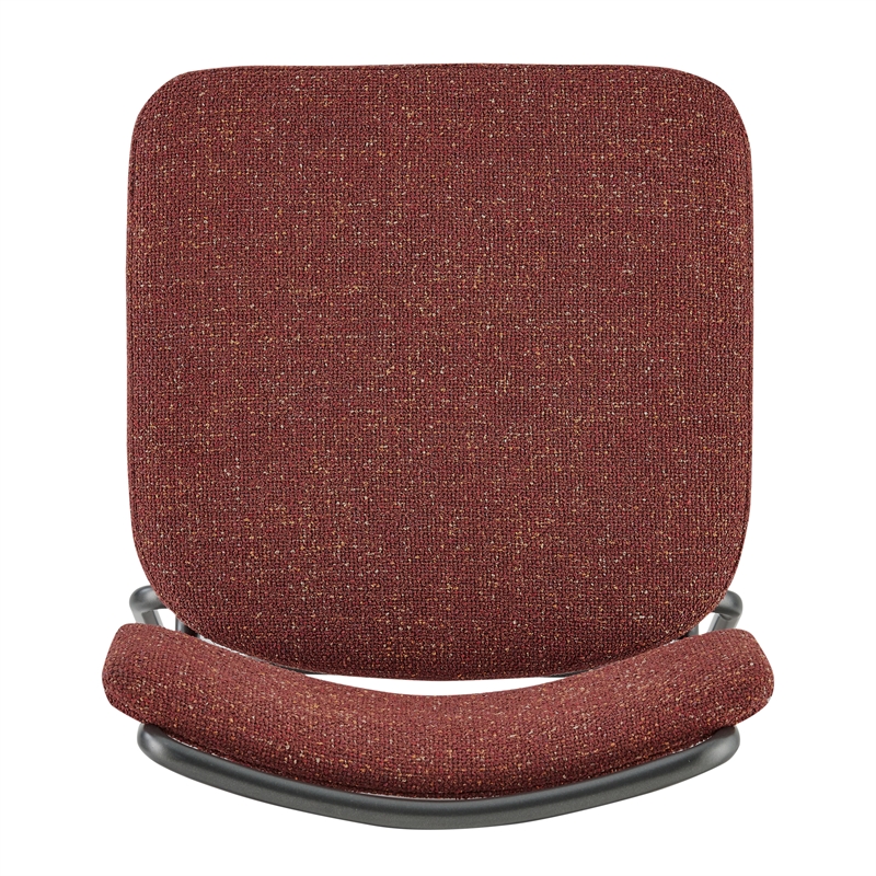 NPD Furniture Zander Fabric Counter Stool in Pebbled Terracotta (Set of 4)