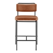 NPD Furniture Zander PU Counter Stool in Toasted Caramel (Set of 4)
