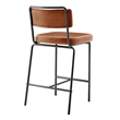 NPD Furniture Zander PU Counter Stool in Toasted Caramel (Set of 4)