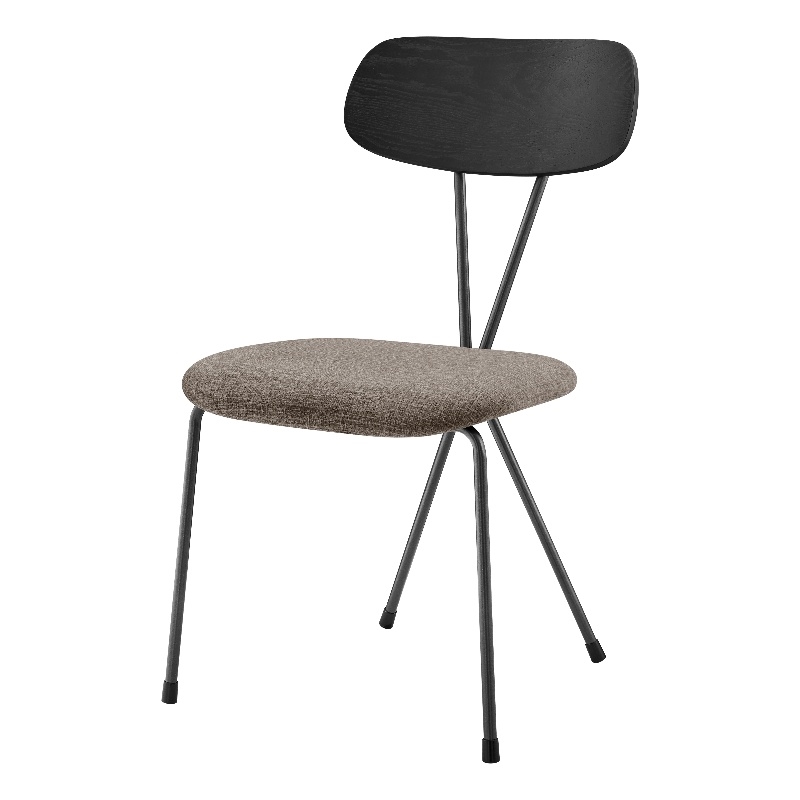 NPD Furniture Elise Fabric Dining Side Chair in Magnolia Taupe (Set of 4)