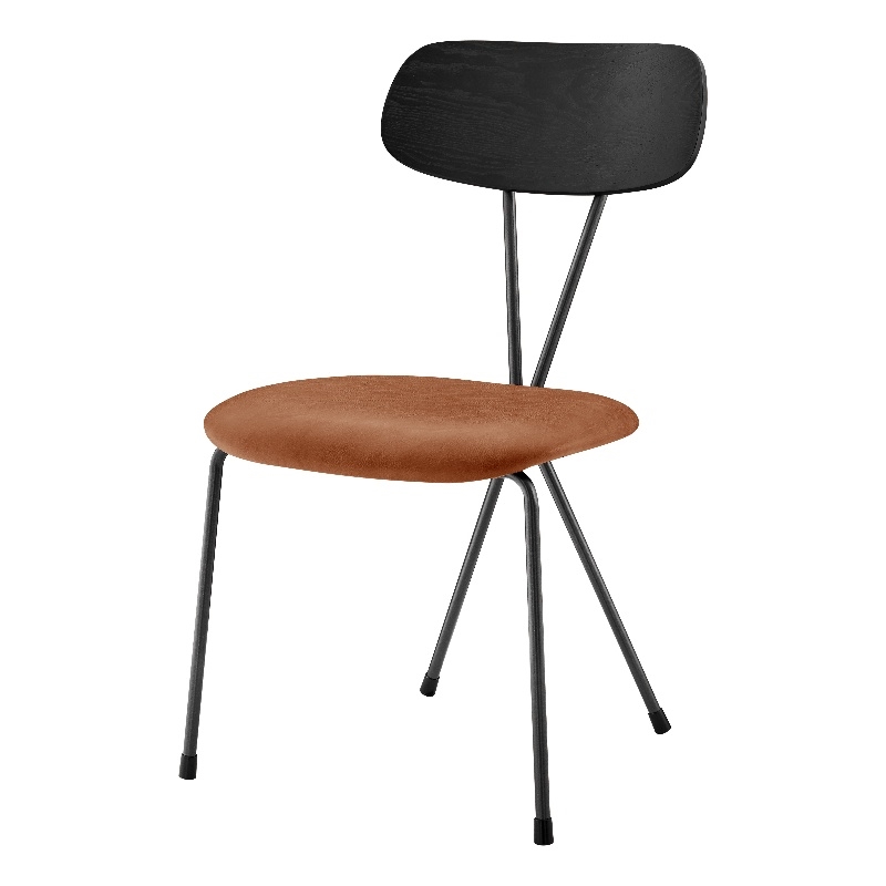 NPD Furniture Elise PU Dining Side Chair in Toasted Caramel (Set of 4)