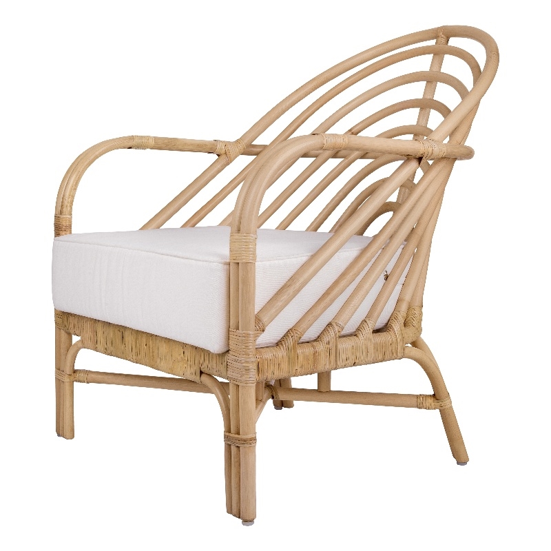 NPD Furniture Lana Rattan Accent Arm Chair