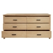 NPD Furniture Bloomfield Dresser 6 Drawers in Natural Pine