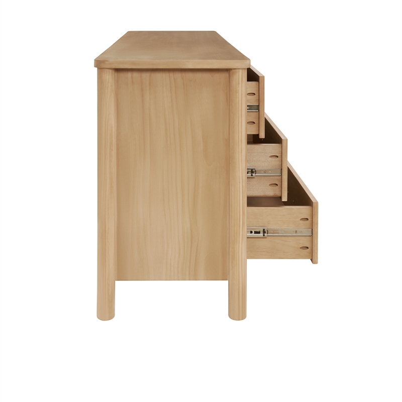 NPD Furniture Bloomfield Dresser 6 Drawers in Natural Pine