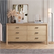 NPD Furniture Bloomfield Dresser 6 Drawers in Natural Pine