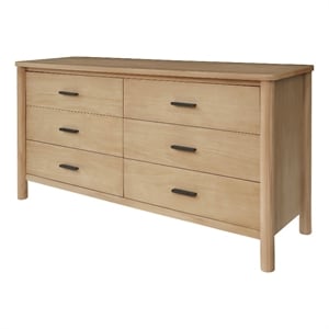 NPD Furniture Bloomfield Dresser 6 Drawers in Natural Pine