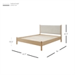 NPD Furniture Bloomfield Queen Bed Set in Natural Pine