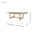 NPD Furniture Bloomfield Butterfly Dining Table with Extension in Natural Pine