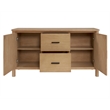 NPD Furniture Bloomfield Sideboard 2 Drawers + 2 Doors in Natural Pine