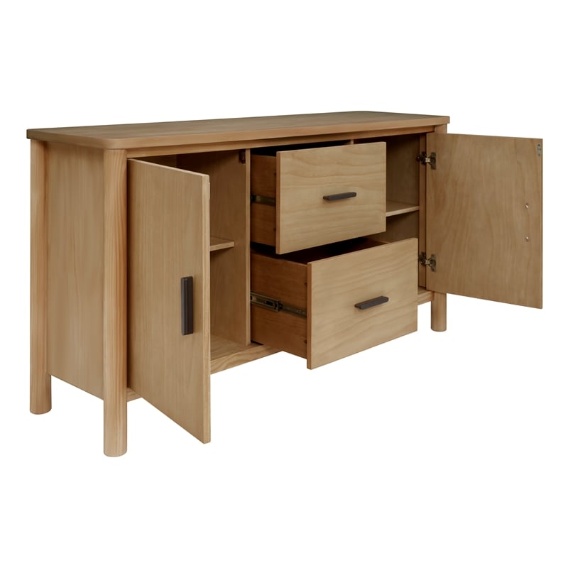 NPD Furniture Bloomfield Sideboard 2 Drawers + 2 Doors in Natural Pine