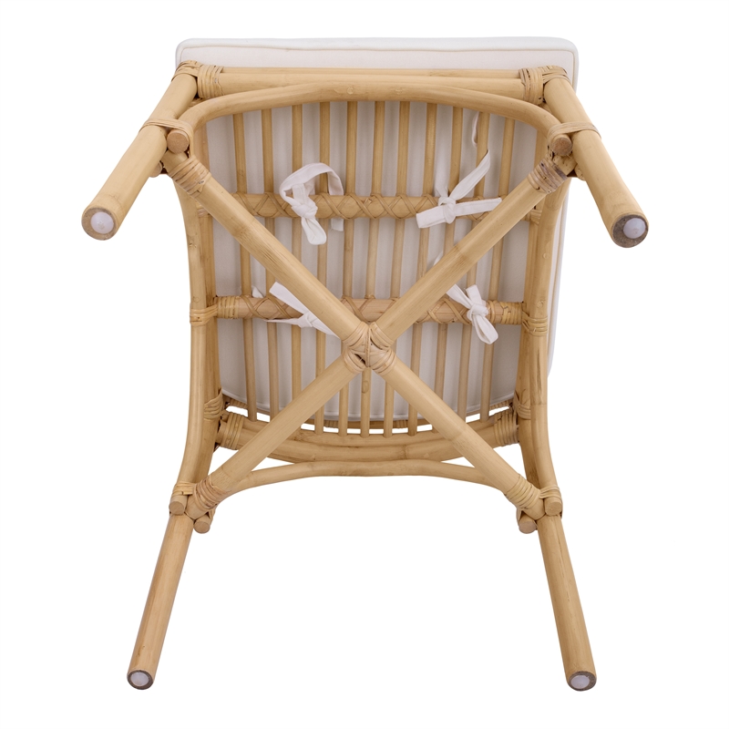 NPD Furniture Kara Rattan Dining Side Chair (Set of 2)