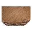 NPD Furniture Kamari Rattan Coffee Table w/ Wood Top in Canary Brown