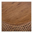 NPD Furniture Kamari Rattan Side/End Table w/ Wood Top in Canary Brown
