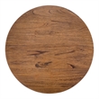NPD Furniture Kamari Rattan Side/End Table w/ Wood Top in Canary Brown