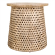 NPD Furniture Kamari Rattan Side/End Table w/ Wood Top