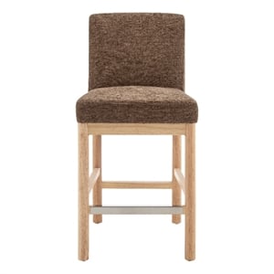 NPD Furniture Bloomfield Fabric Counter Stool in Santana Dark Brown