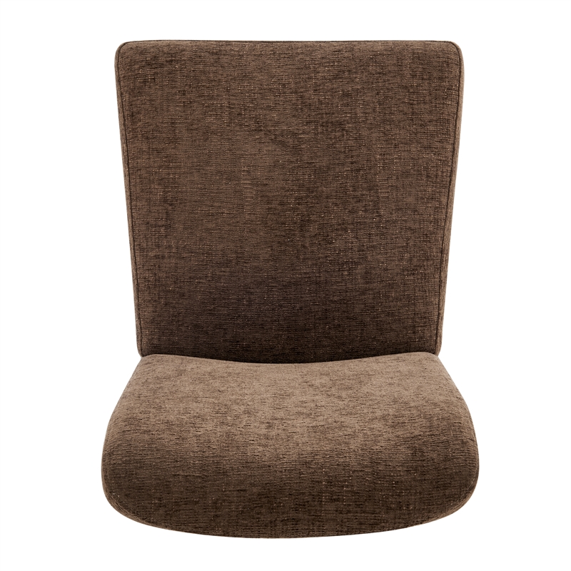 NPD Furniture Bloomfield Fabric High-Back Dining Chair in Brown (Set of 2)