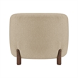 NPD Furniture Ruth Fabric Accent Arm Chair in Barley Beige