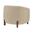 NPD Furniture Ruth Fabric Accent Arm Chair in Barley Beige