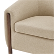 NPD Furniture Ruth Fabric Accent Arm Chair in Barley Beige