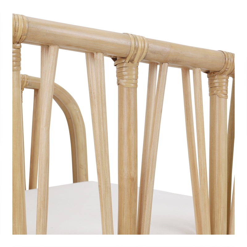 NPD Furniture Shanaya Rattan Accent Arm Chair in Natural