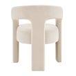 NPD Furniture Sherlyn Velvet Dining Side Chair in Folia Cream