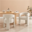 NPD Furniture Sherlyn Velvet Dining Side Chair in Folia Cream