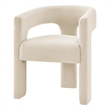 NPD Furniture Sherlyn Velvet Dining Side Chair in Folia Cream
