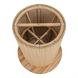 NPD Furniture Kiefer Rattan Side/End Table w/ Wood Top in Natural
