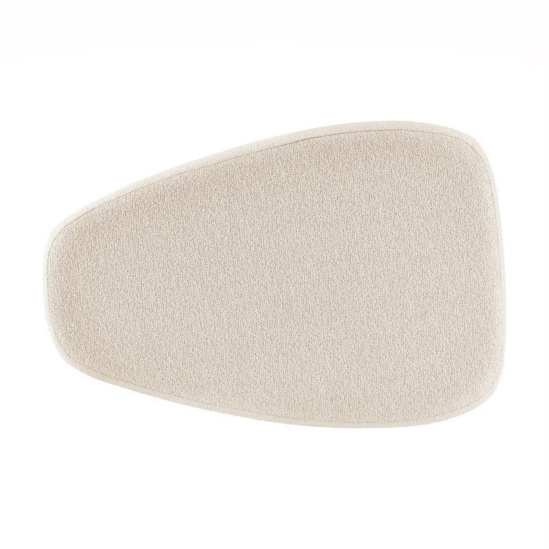 NPD Furniture Carlese Fabric Big Ottoman in Palladian Beige
