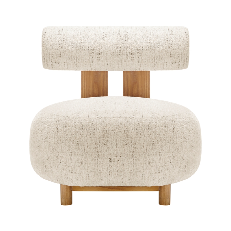 NPD Furniture Pamela Fabric Accent Chair in Concord Cream